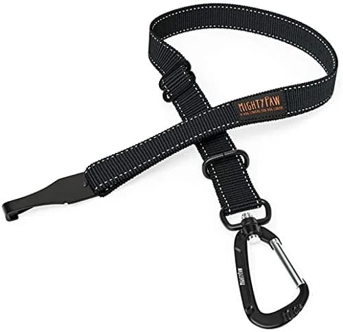 Mighty Paw Dog Seat Belt For Car - LATCH Compatible Adjustable Dog Seatbelt Harness for Small, Medium & Large Pets | Heavy-Duty Aviation Aluminum Carabiner thumbnail 1