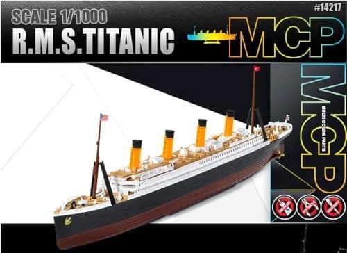 Academy Hobby Model Kits 1:1000 RMS Titanic Model Kit | Detailed Watercraft Craft for Ages 14+ thumbnail 3