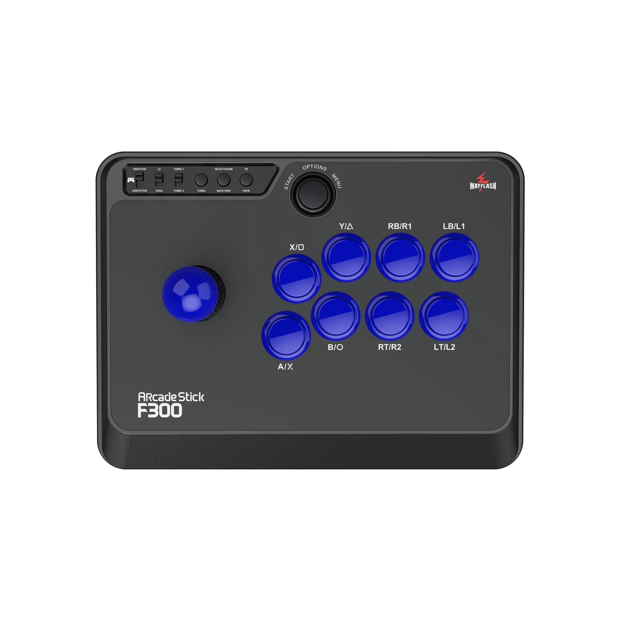 MAYFLASH F300 Arcade Fight Stick Joystick | Multi-Platform PC Controller with Turbo Function