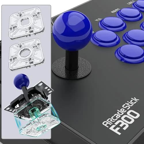 MAYFLASH F300 Arcade Fight Stick Joystick | Multi-Platform PC Controller with Turbo Function thumbnail 6