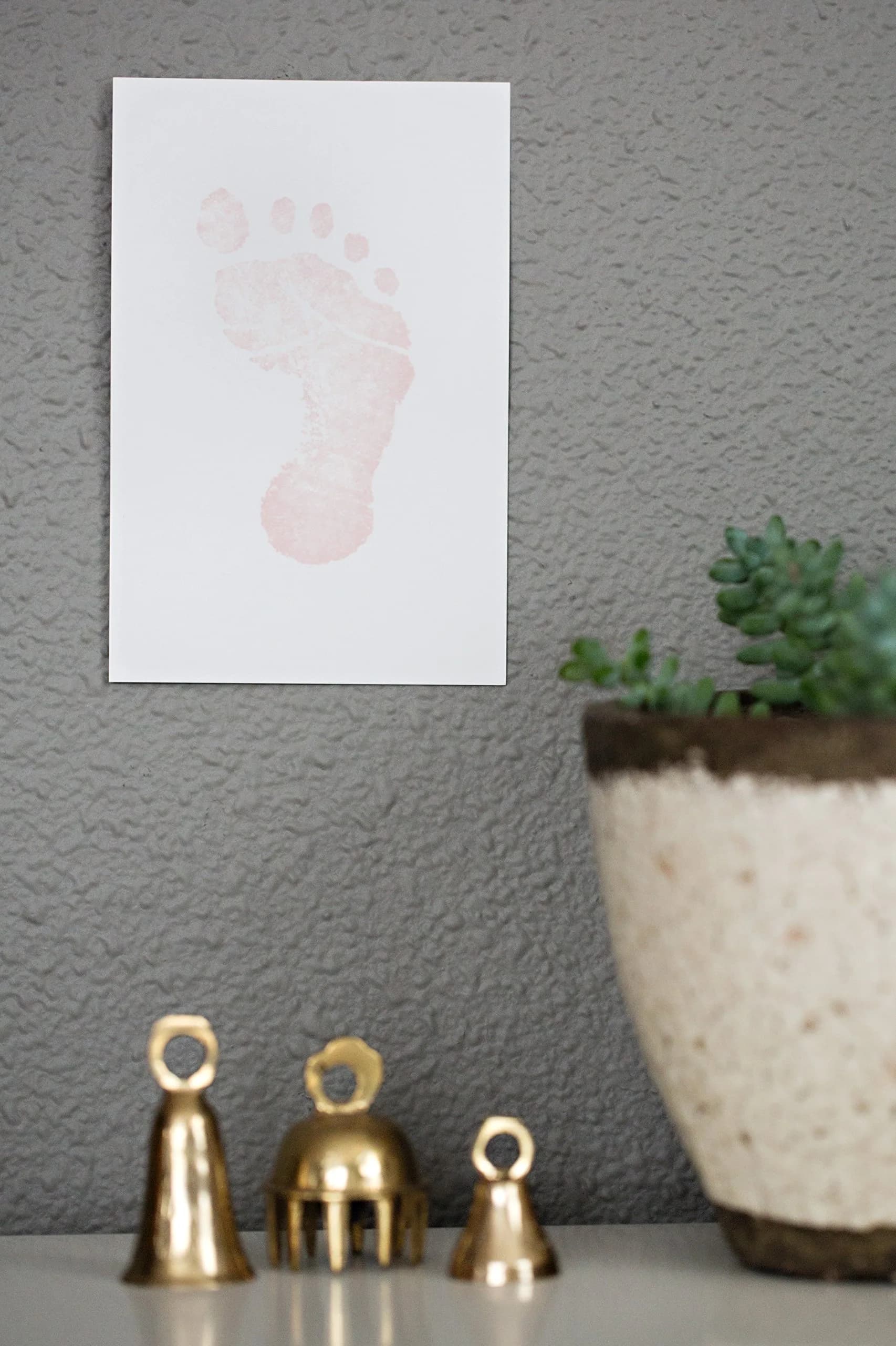 Pearhead Pink Inkless Baby Hand and Footprint Kit | Mess-Free Clean Touch Ink Pad for Newborn Keepsake, 2.25" x 3.5" Prints - view 2