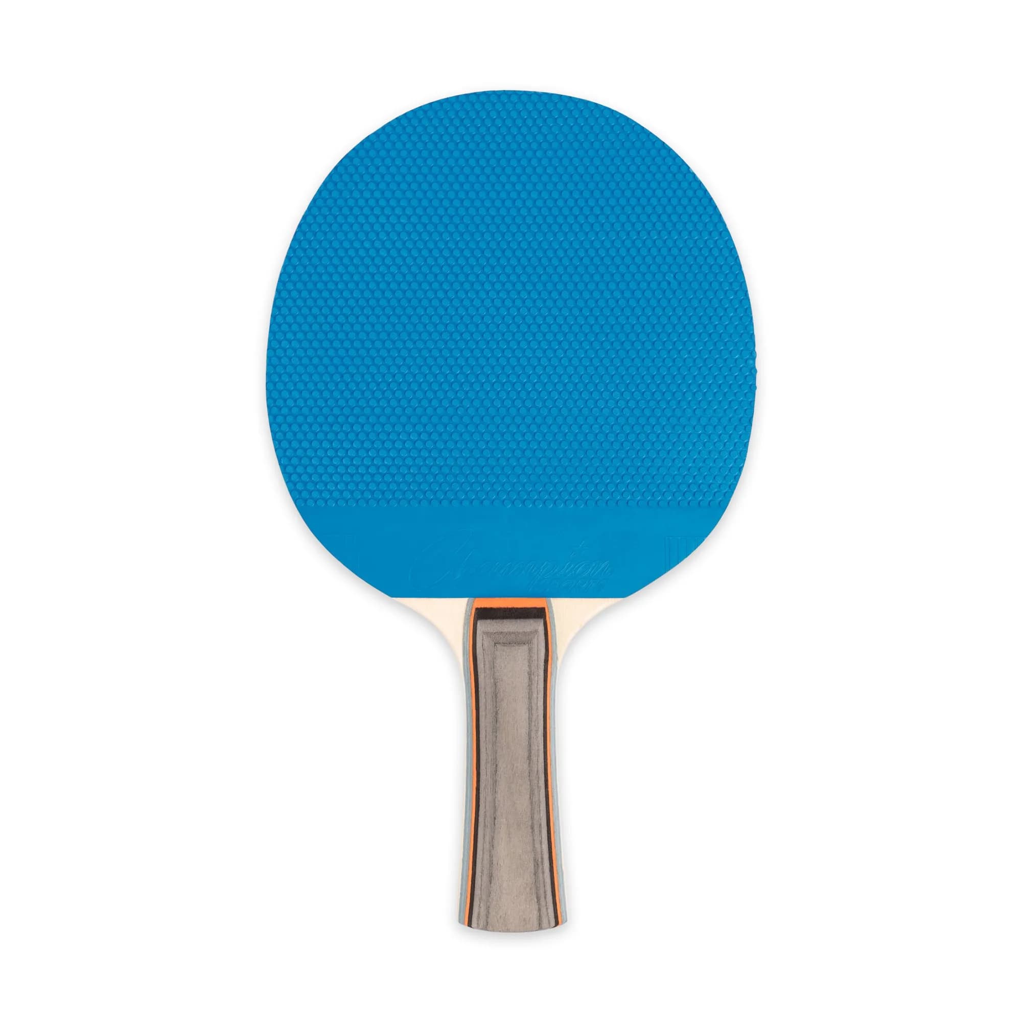 Champion Sports Table Tennis Paddle, Assorted Colors | 5 Ply Rubber Face, Straight Handle, Assorted Colors - main product image