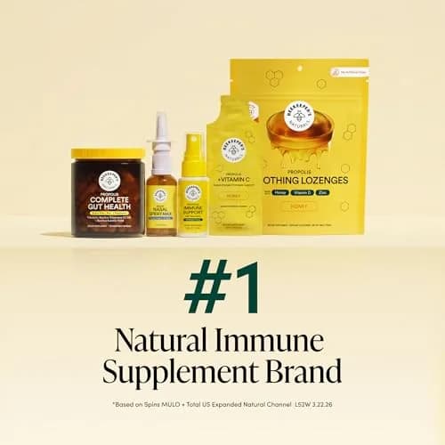 Beekeeper's Naturals Propolis Throat Spray 30 ml (1 Fl Oz) | Natural Immune Support & Antioxidants thumbnail 5