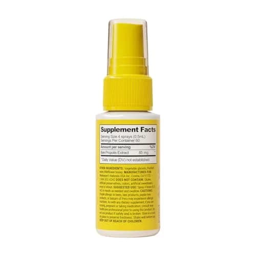 Beekeeper's Naturals Propolis Throat Spray 30 ml (1 Fl Oz) | Natural Immune Support & Antioxidants thumbnail 7