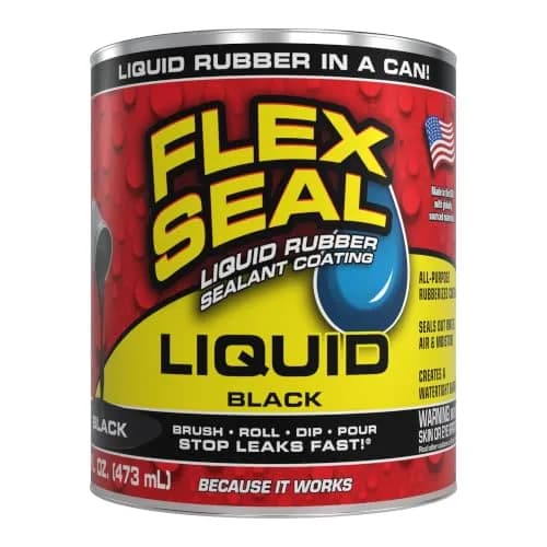 Flex Seal Liquid Rubber Sealant Coating Black 473ml (16 oz) | Waterproof, UV Resistant, Stops Leaks Fast thumbnail 1