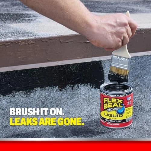 Flex Seal Liquid Rubber Sealant Coating Black 473ml (16 oz) | Waterproof, UV Resistant, Stops Leaks Fast thumbnail 3