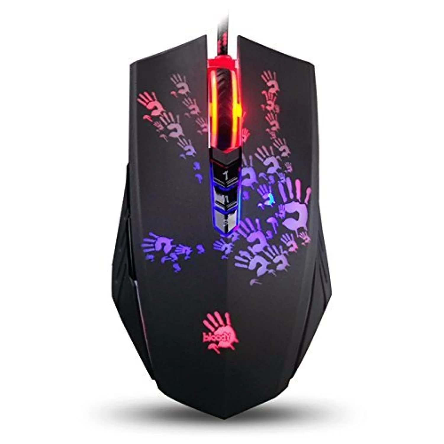 Bloody A70x Optical Gaming Mouse with Light Strike Switch & Scroll, 8000 CPI, 8 Programmable Buttons | Matte Black — A60L