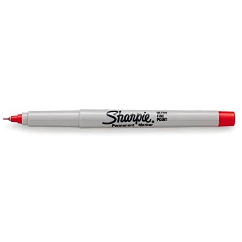 Sharpie Color Burst Permanent Markers, Ultra-Fine Point, Red, 12 Count (0.5 mm) | AP Certified Ink thumbnail 3