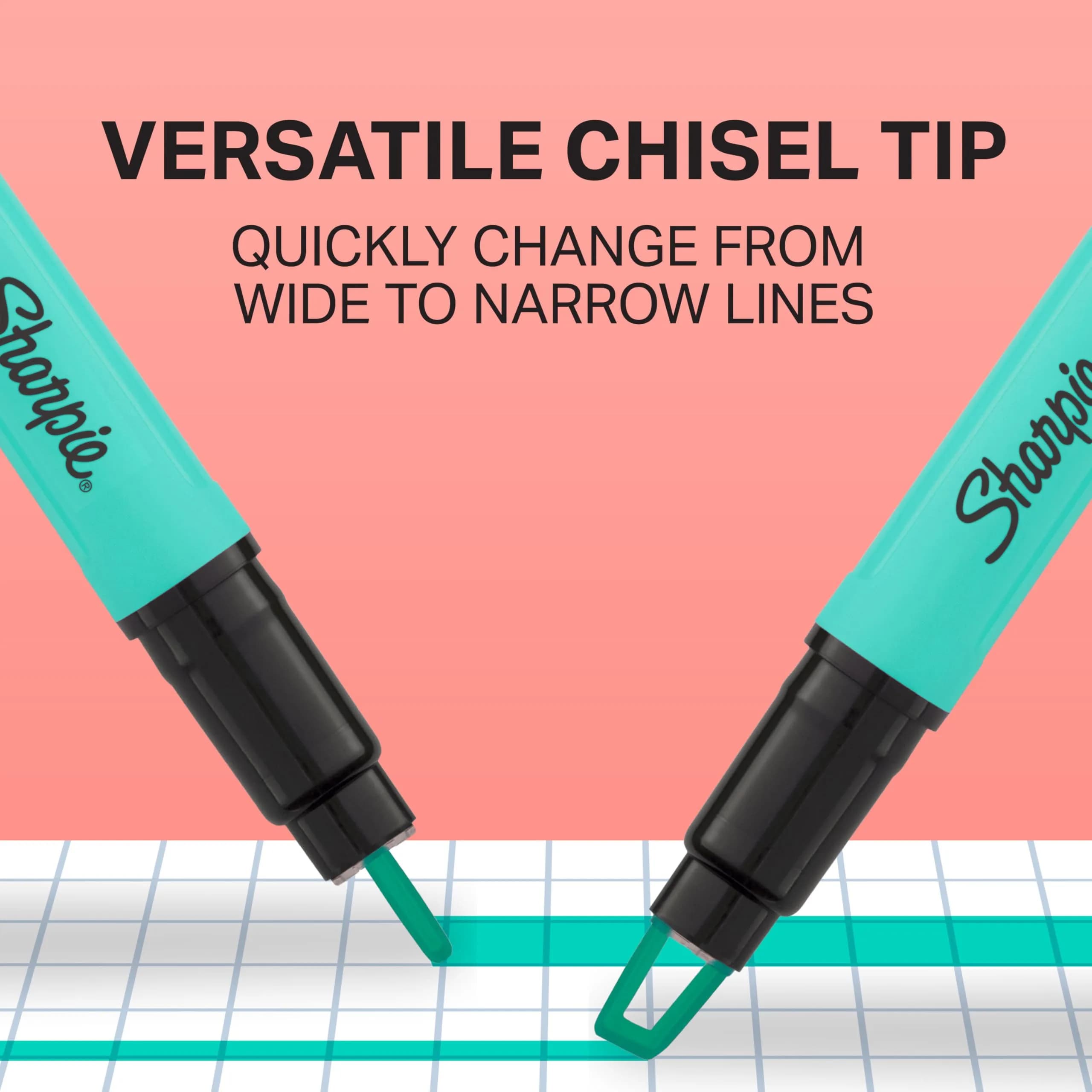 Sharpie Clear View Highlighter Sticks, Chisel Tip, Assorted Colors, 8-Pack | Essential School & Teacher Supplies - view 4