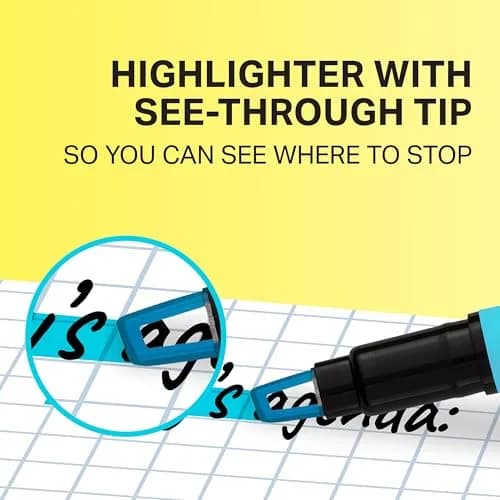 Sharpie Clear View Highlighter Sticks, Chisel Tip, Assorted Colors, 8-Pack | Essential School & Teacher Supplies thumbnail 2