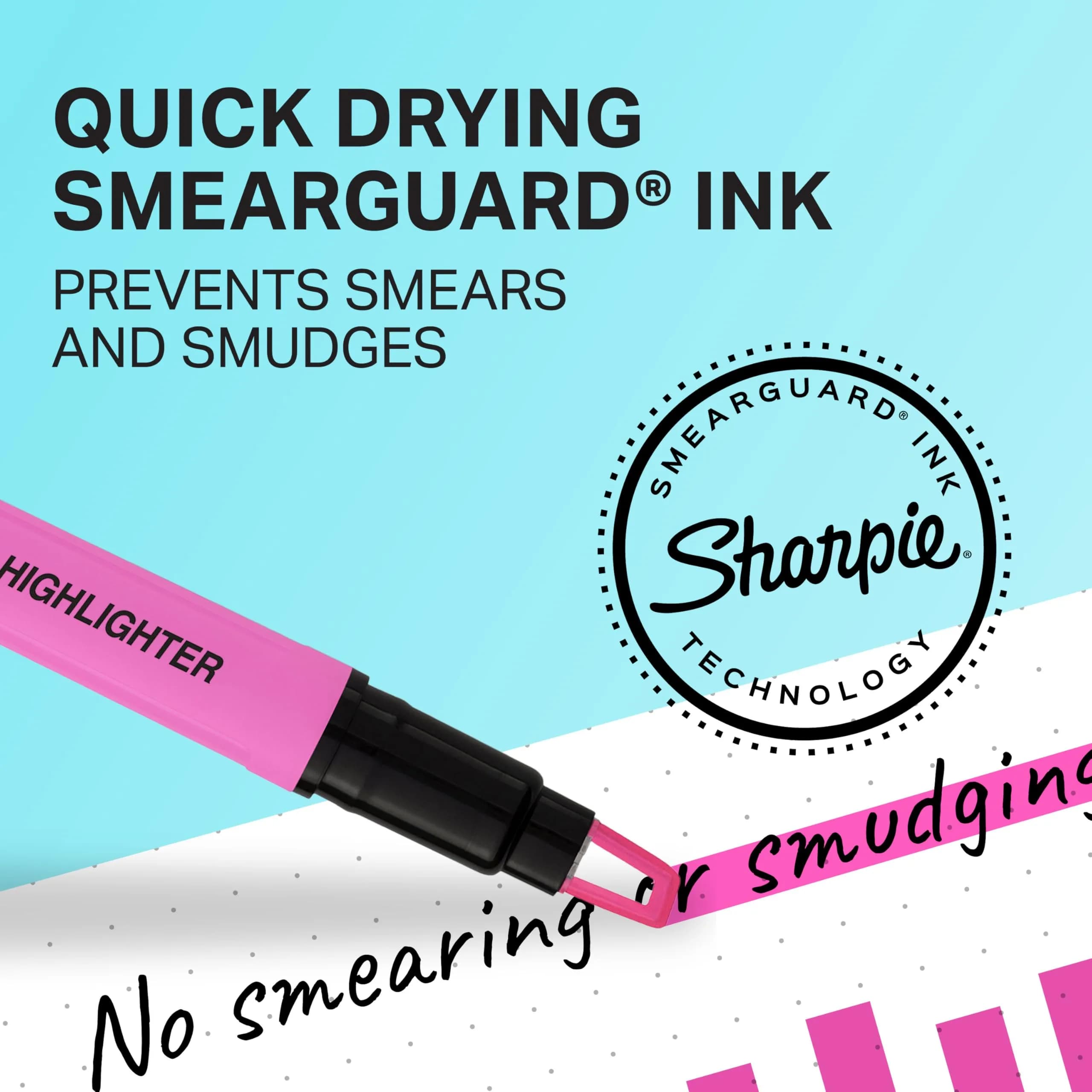 Sharpie Clear View Highlighter Sticks, Chisel Tip, Assorted Colors, 8-Pack | Essential School & Teacher Supplies - view 3