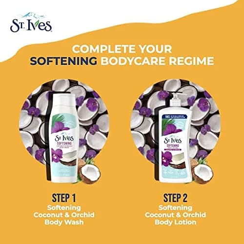 St. Ives Softening Body Lotion Coconut & Orchid Extract 21 oz (Pack of 2) | Silky, Natural Moisturizer for Sensitive Skin thumbnail 6