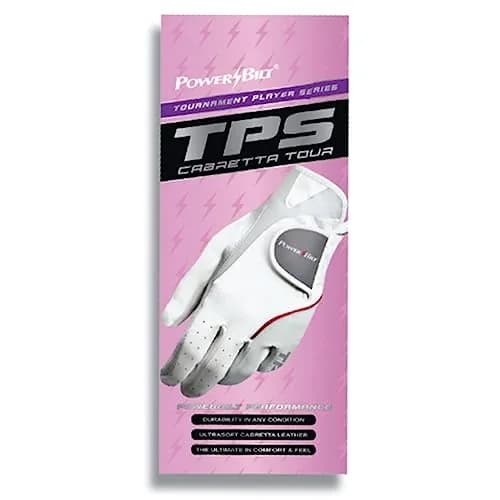 Powerbilt TPS Cabretta Tour Golf Glove for Women, Left Hand, Small, White | Premium Cabretta Leather Fit thumbnail 3
