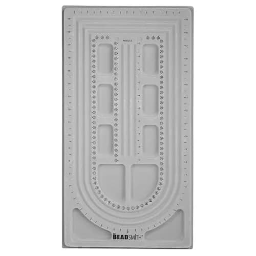 The Beadsmith Bead Board, Grey Flocked | Jewelry Making Surface for Beads & Designs thumbnail 1