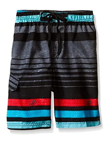 Kanu Surf Boys' Echo Quick Dry UPF 50+ Beach Swim Trunk, Echo Black, 4 | UPF 50+ Quick Dry Microfiber for Active Boys thumbnail 1