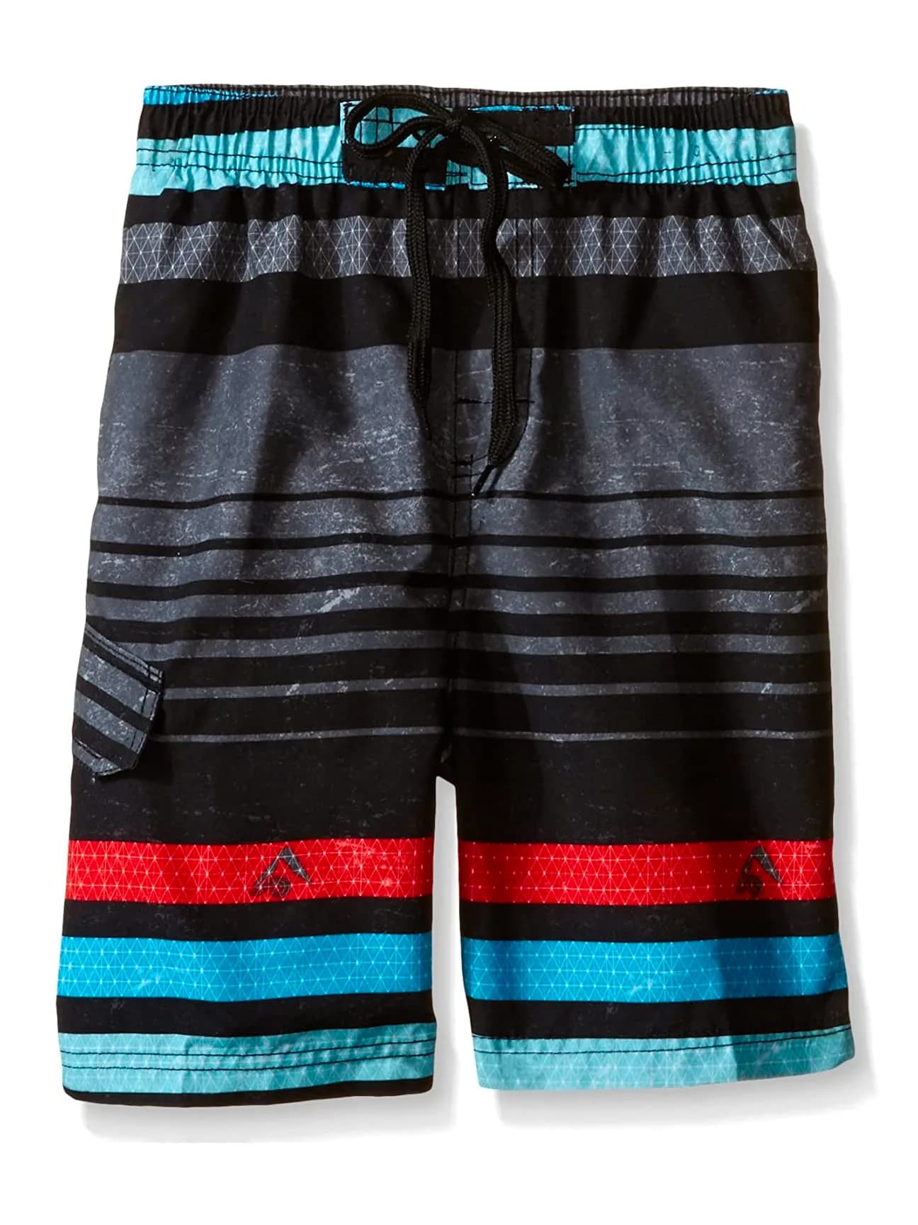 Kanu Surf Boys' Echo Quick Dry UPF 50+ Beach Swim Trunk, Echo Black, 4 | UPF 50+ Quick Dry Microfiber for Active Boys — Echo Black