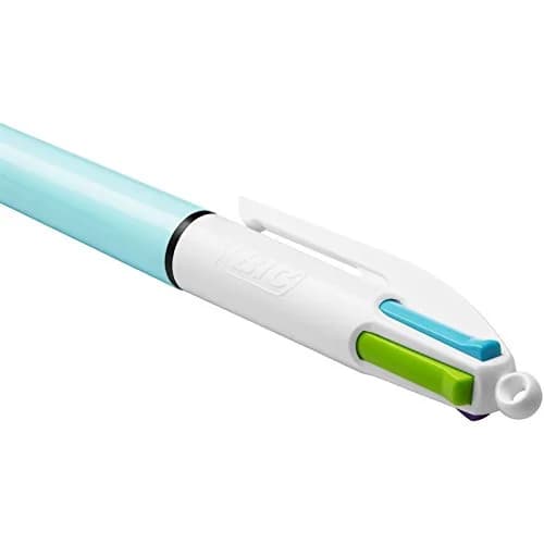 BIC 4 Colours Family Pen Pack of Retractable Ballpoint Pens with Four Ink Colours, Set of 4 (2 Mini, 2 Original) | Multi-Colour, Medium 1.0 mm thumbnail 4