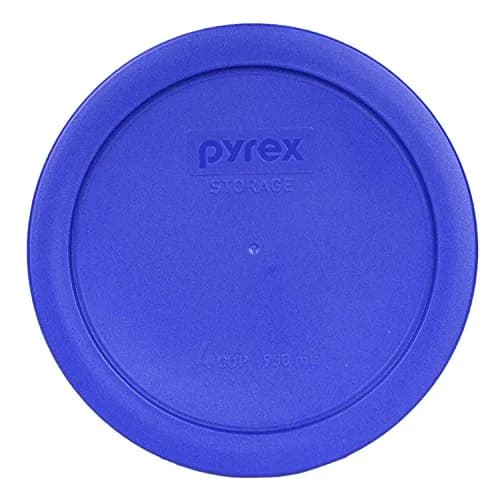 Pyrex 7201-PC Cadet Blue Food Storage Lid 950ml (4-Pack) | Fits 4-Cup Mixing Bowls thumbnail 1