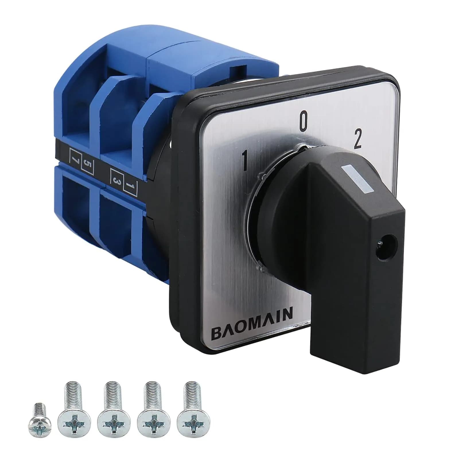 Baomain 63A Rotary Changeover Switch AC 660V 3-Position 2-Phase | Heavy-Duty Industrial Power Control - main product image