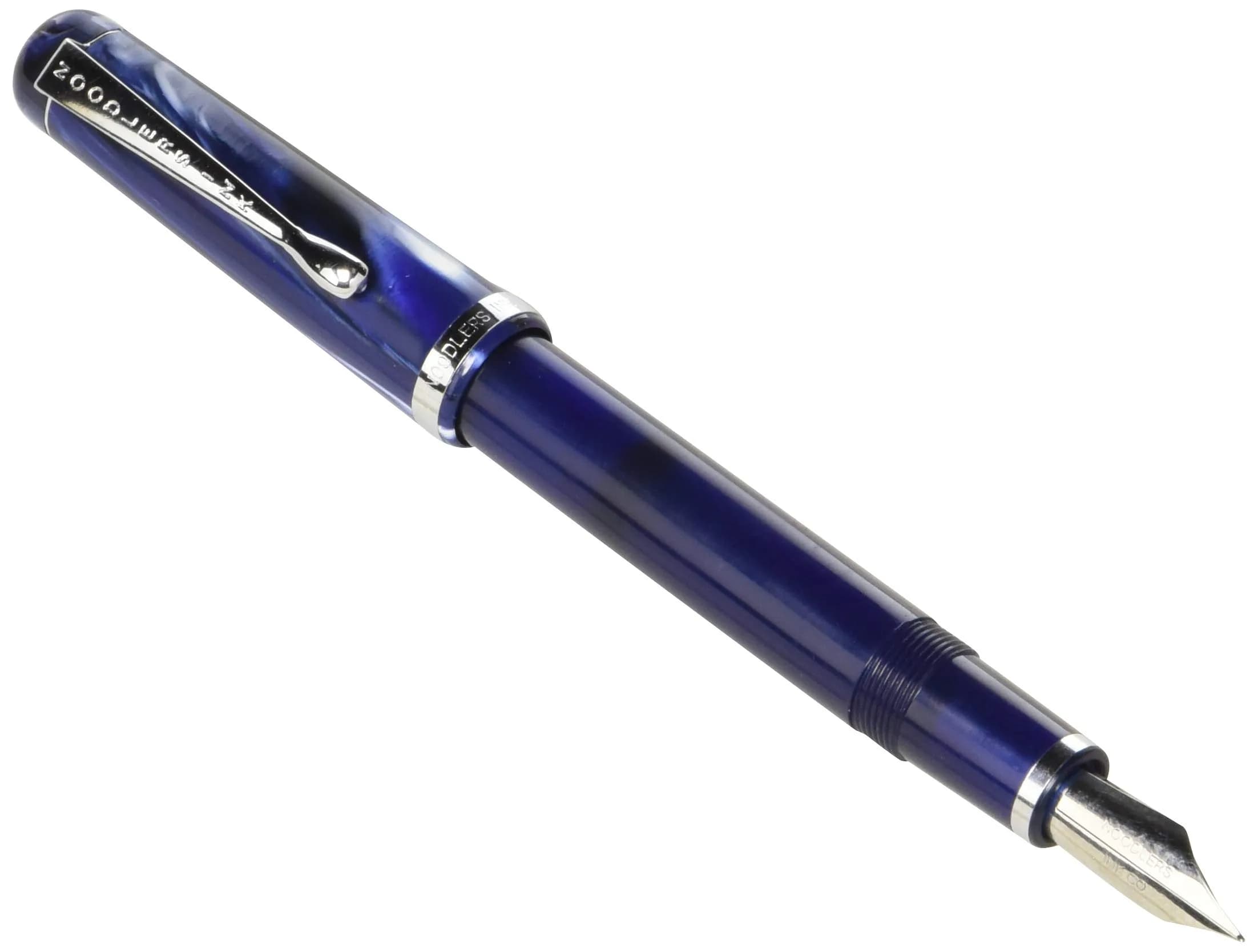 NOODLER'S Konrad Flex Nib Piston Fill Fountain Pen | Medieval Lapis, Fine/Medium Nib, Refillable — Medieval Lapis