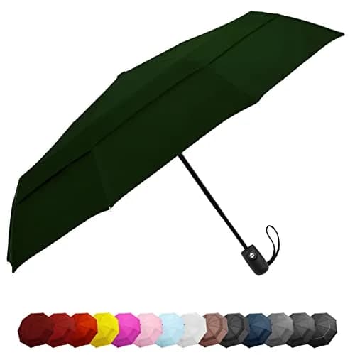 EEZ-Y Windproof Travel Umbrella Auto Open Close 42" Compact Folding Umbrella thumbnail 1
