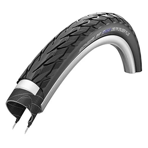 Schwalbe Delta Cruiser Plus HS 431 Bicycle Tire 20 in (Black-Reflex) | Durable 20 x 1.75 Tire for Cruiser Bikes thumbnail 1