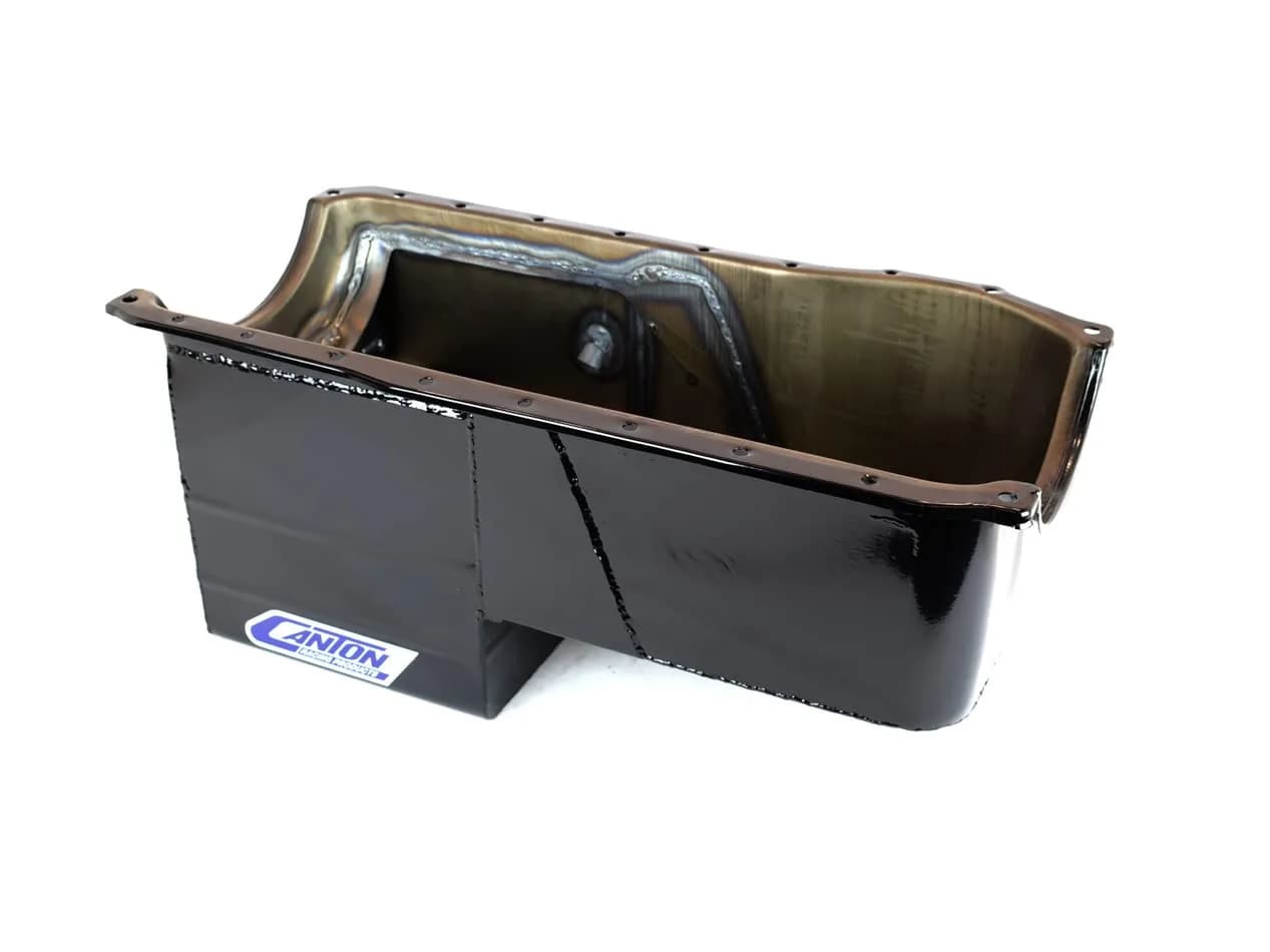 Canton Racing Products 16-724 Oil Pan (351C Ford Rear Sump 4X4 Truck) 9" Long 10" Deep | Heavy Duty Ford 351C Engine Oil Pan