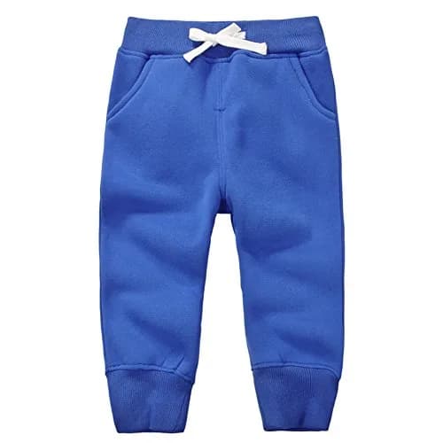 CuteOn Toddler Jogger Pants 3 Years | Warm Cotton Sweatpants for Baby Boys thumbnail 1