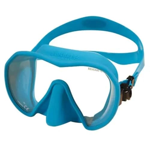 Beuchat Maxlux S Mask Blue for Snorkeling, Scuba Diving, Freediving, Swimming | Panoramic Single Lens Mask 127 cm³ thumbnail 6