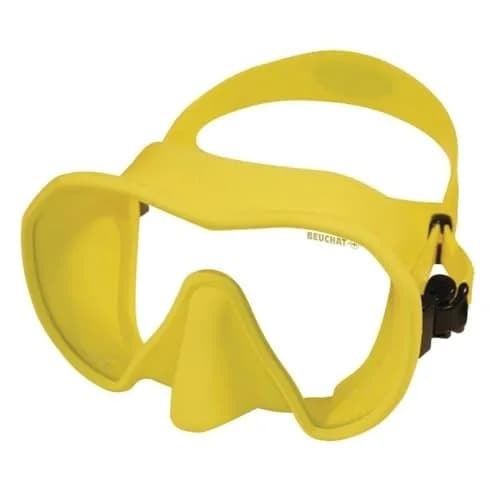 Beuchat Maxlux S Mask Blue for Snorkeling, Scuba Diving, Freediving, Swimming | Panoramic Single Lens Mask 127 cm³ thumbnail 8