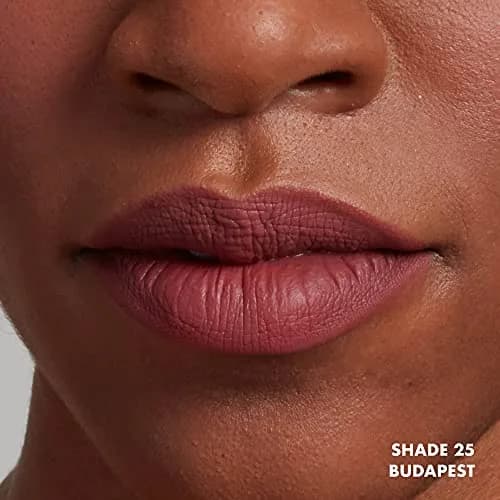 NYX PROFESSIONAL MAKEUP Soft Matte Lip Cream Budapest | Long-lasting, lightweight liquid lipstick in deep mauve with red undertone thumbnail 3
