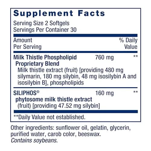 Life Extension Advanced Milk Thistle Softgels 60 Count (1.7 oz) | Bioavailable Silymarin & Silybin for Liver Health thumbnail 3