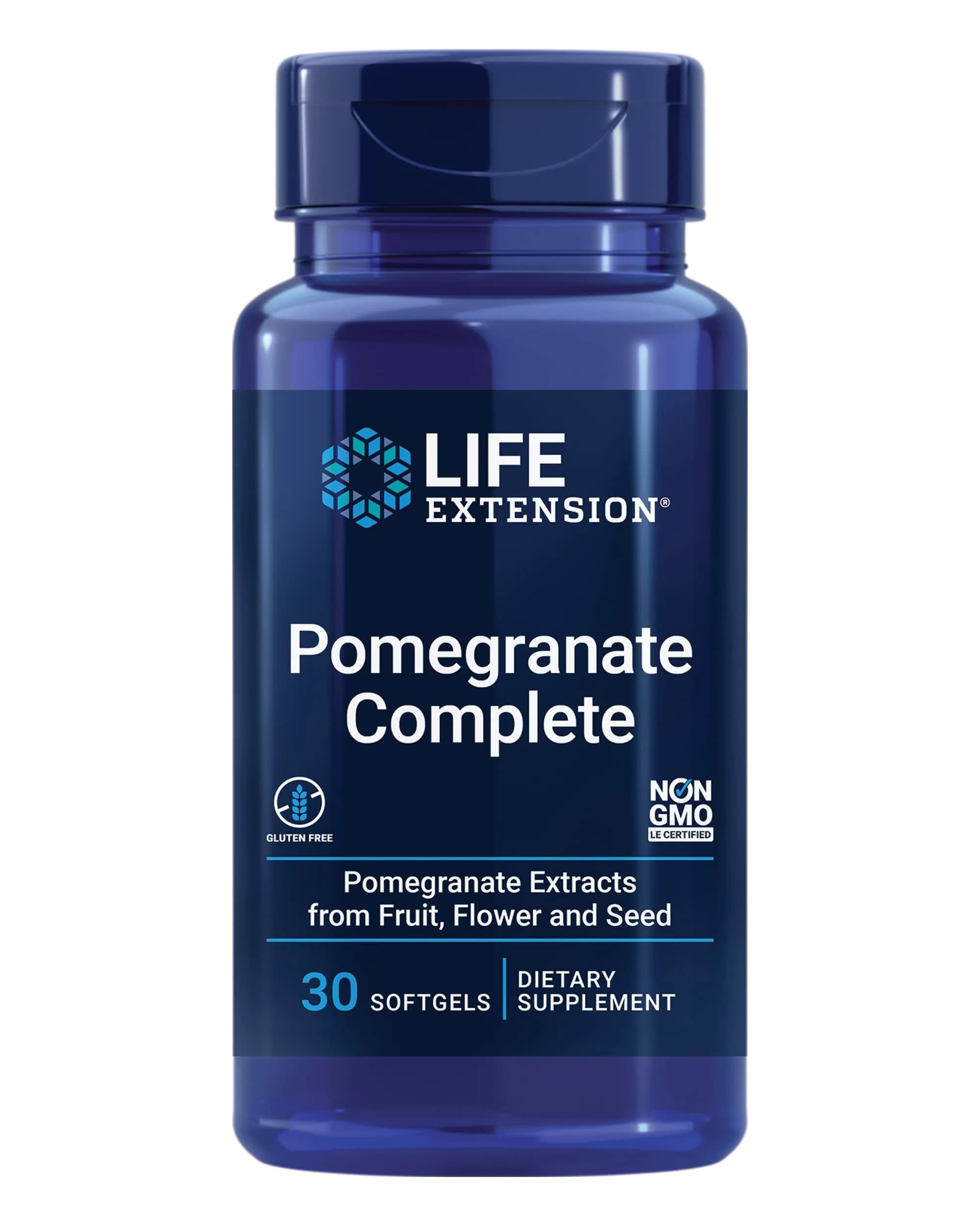 Life Extension Pomegranate Complete Softgels 30 Count (Pack of 1) | Cardiovascular Health & Antioxidant Support - main product image