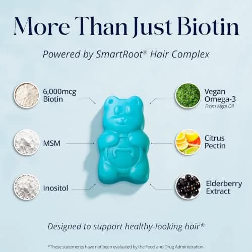 SugarBearHair Hair Vitamin Gummy 2 Month Supply Berry | Vegan Hair Growth Support thumbnail 2
