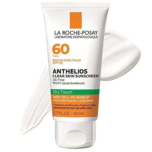 La Roche-Posay Anthelios Clear Skin Oil-Free Face Sunscreen SPF 60 50ml (1.7 Fl Oz) | Matte Finish for Oily Skin thumbnail 1