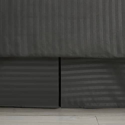 Sweet Home Collection Queen Comforter Set 8 Piece Bed in a Bag with Bed Skirt, Fitted Sheet, Flat Sheet, 2 Pillowcases, 2 Pillow Shams, Dobby Gray thumbnail 3