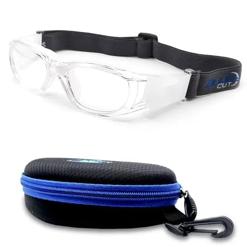 BLUE CUT Safety Basketball Goggles for Kids | Impact-Resistant, Anti-Fog, Adjustable Fit thumbnail 1