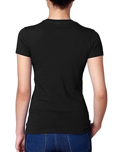 Next Level Women's Signature Style Boyfriend Jersey T-Shirt Black XXX-Large | Classic Crew Neck Cotton Tee thumbnail 4
