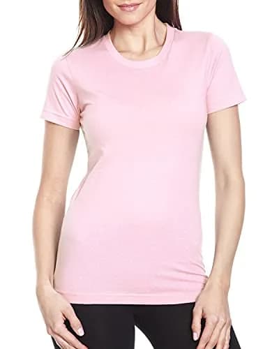 The Next Level Women's Signature Style Boyfriend Jersey T-Shirt, 3XL, Light Pink | Casual Cotton Tee for Women thumbnail 1
