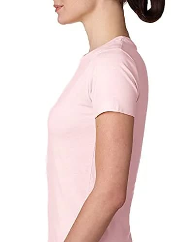 The Next Level Women's Signature Style Boyfriend Jersey T-Shirt, 3XL, Light Pink | Casual Cotton Tee for Women thumbnail 2