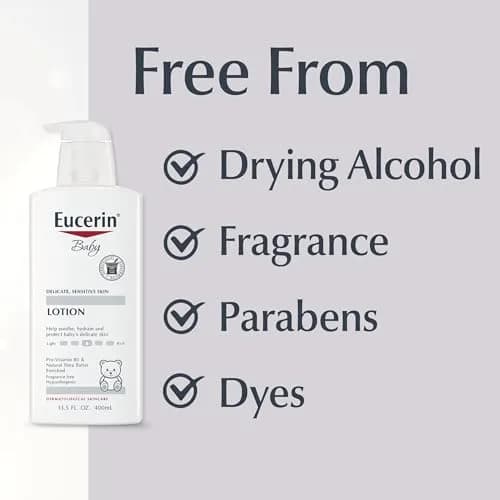 Eucerin Baby Gentle Baby Lotion, Pro-Vitamin B5 and Shea Butter, 399ml (13.5 Fl Oz) | Hypoallergenic for Sensitive Skin thumbnail 6