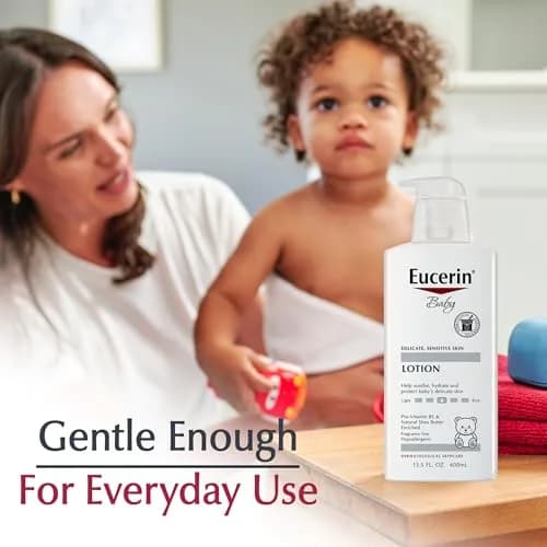 Eucerin Baby Gentle Baby Lotion, Pro-Vitamin B5 and Shea Butter, 399ml (13.5 Fl Oz) | Hypoallergenic for Sensitive Skin thumbnail 7