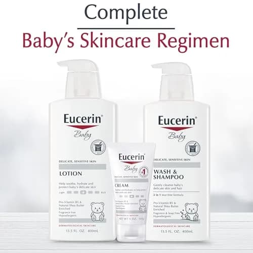 Eucerin Baby Gentle Baby Lotion, Pro-Vitamin B5 and Shea Butter, 399ml (13.5 Fl Oz) | Hypoallergenic for Sensitive Skin thumbnail 9