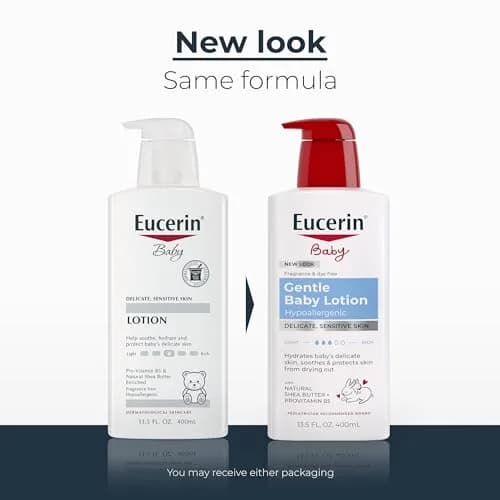 Eucerin Baby Gentle Baby Lotion, Pro-Vitamin B5 and Shea Butter, 399ml (13.5 Fl Oz) | Hypoallergenic for Sensitive Skin thumbnail 2