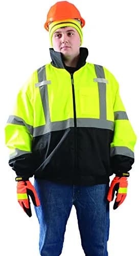 OccuNomix Black Bottom Bomber Jacket Class 3 5X-Large | Waterproof ANSI Polyester thumbnail 2