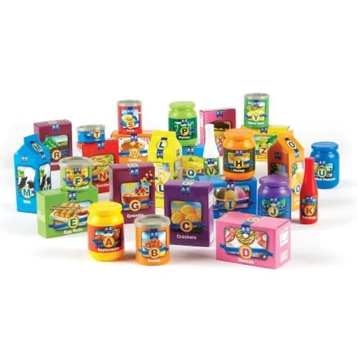 Learning Resources A to Z Alphabet Groceries | Alphabet & Vocabulary Playset for Kids thumbnail 1