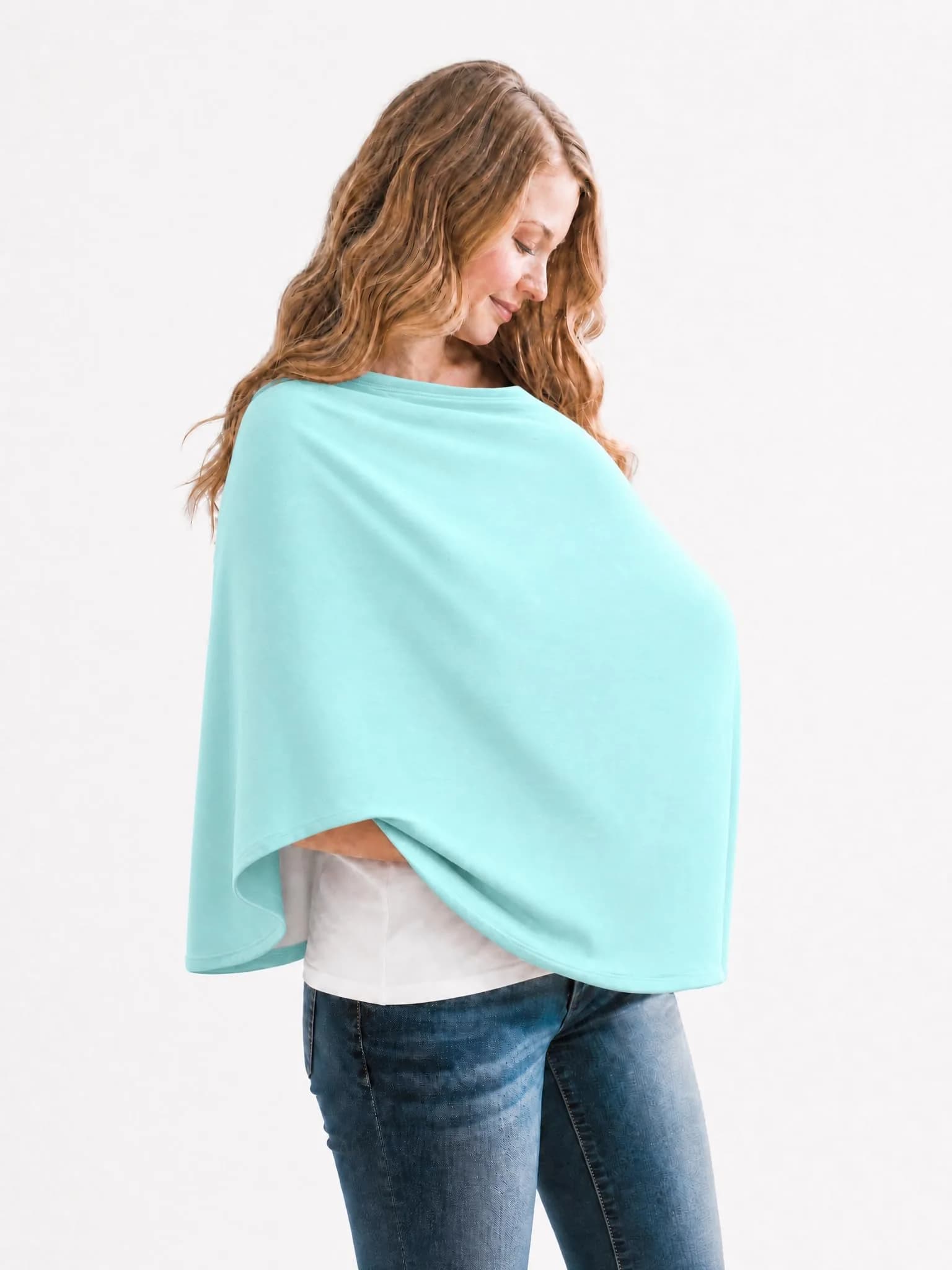 Copper Pearl Nursing Cover for Breastfeeding – Multi-Use Car Seat Canopy, Stroller Shade & Wrap, Everest (73cm x 63cm x 0.5cm) — Skye