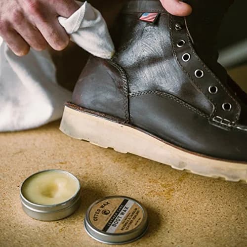 Otter Wax Boot Wax 2 oz (59 ml) | Heavy-Duty Leather Waterproofing Wax & Protective Leather Sealant for Leather Boots, Hats, & Rain Gear | All-Natural & PFAS-Free Beeswax Protectant thumbnail 6