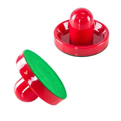 Super Z Outlet Light Weight Air Hockey Pucks & Slider Pusher Set | Red Replacement Equipment for Game Tables thumbnail 3