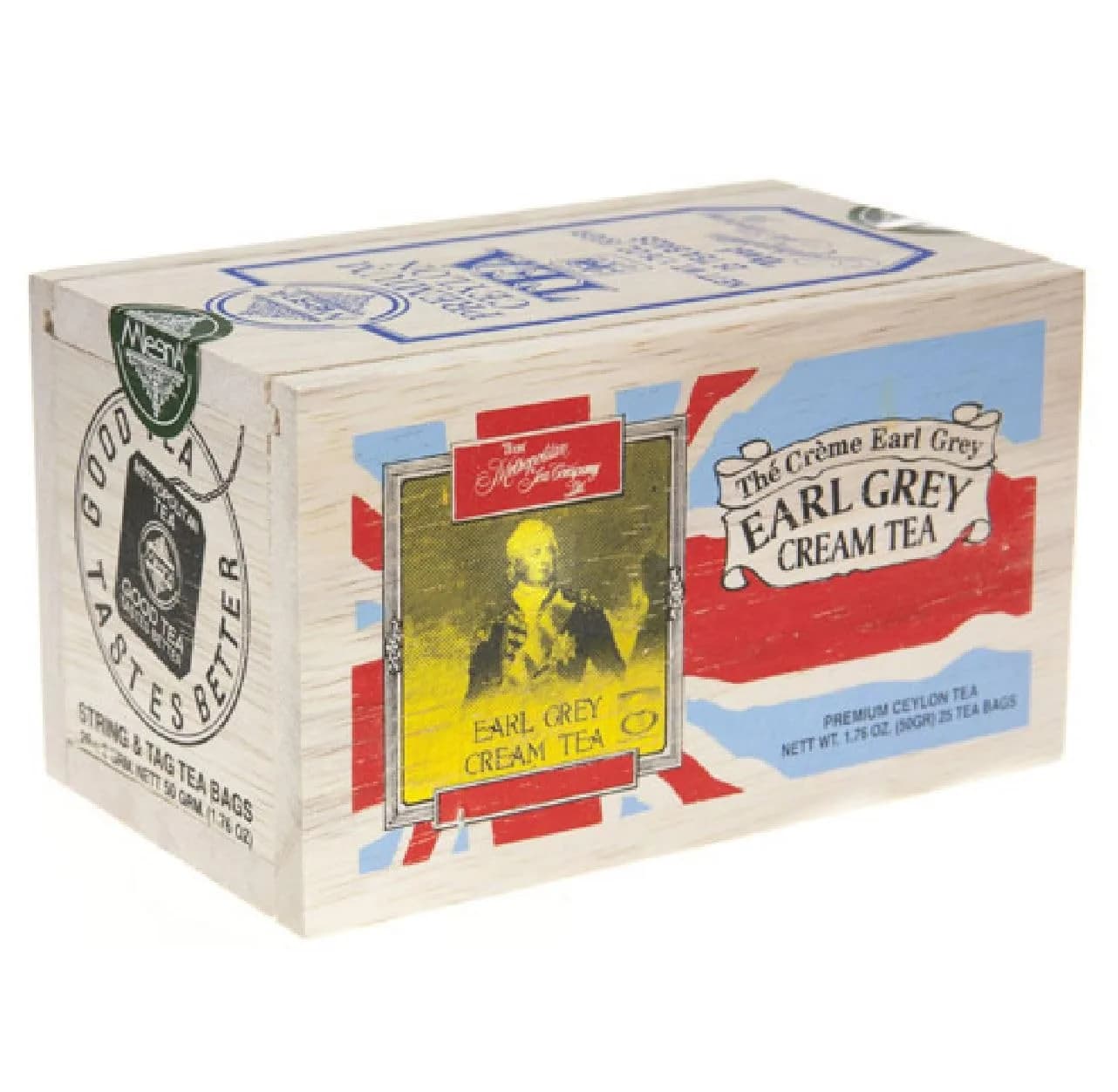 Metropolitan Tea Cream Earl Grey 25 Teabags | Creamy, Medium Caffeine, Sri Lankan Black Tea